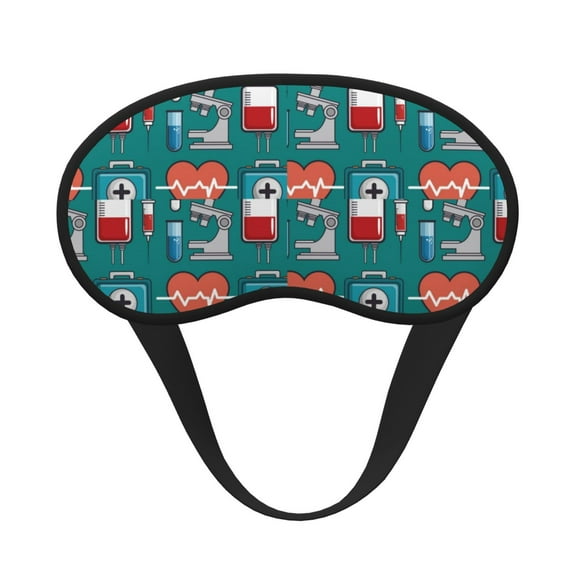 Vsdgher Medical Elements Sleep Mask Silk Eye Mask for Sleeping Blackout for Men&Women Blindfold Eyeshade for Night Sleep