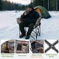 thumbnail image 5 of Sunyrisy Oversized Heated Camping Chair, Folding Outdoor Chair with 3 Heat Settings, Dual-Zone Heating, Supports up to 500 lbs, Portable Heated Chair for Camping, Fishing and Sports Events, 5 of 7