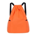 thumbnail image 2 of funtasica Drawstring Backpack Large Lightweight Tear Resistant Portable Drawstring Bag Orange, 2 of 8