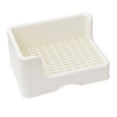 thumbnail image 5 of Medium Rabbit Easy to Clean Potty Litter Tray Bunny Corner Toilet Box White, 5 of 8