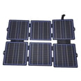 thumbnail image 2 of Cargador plegable del banco de energía solar del teléfono móvil de la prenda impermeable del cargador del panel solar de 30W 12V/5V ETFE, 2 of 8