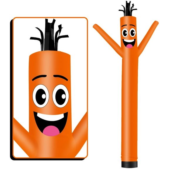 Inflatable Tube Man Wacky Wavy Dancing Guy for Outdoor Decoration Advertising Business Promotion -Orange (Blower Not Included)