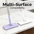 thumbnail image 4 of No Wash Mop, Uses Disposable Face Towel, Mini Wet and Dry Sweeper Mop, Floor Mopping with Replacement Pads, Easy to Operate, for Corners, Gaps, Walls, Ceilings, 4 of 7