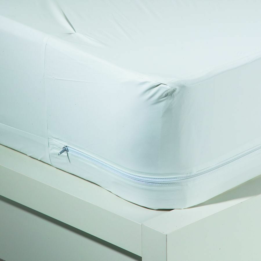 MATTRESS ENCASEMENT Bed Bug Proof Relief Waterproof Zippered Vinyl Cover Protect 