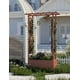 thumbnail image 3 of Yeshouse Jardinera elevada con enrejado, jardinera de madera con techo colgante, enrejado lateral y drenaje, jardinera independiente para plantas trepadoras, hortalizas y flores, 3 of 7