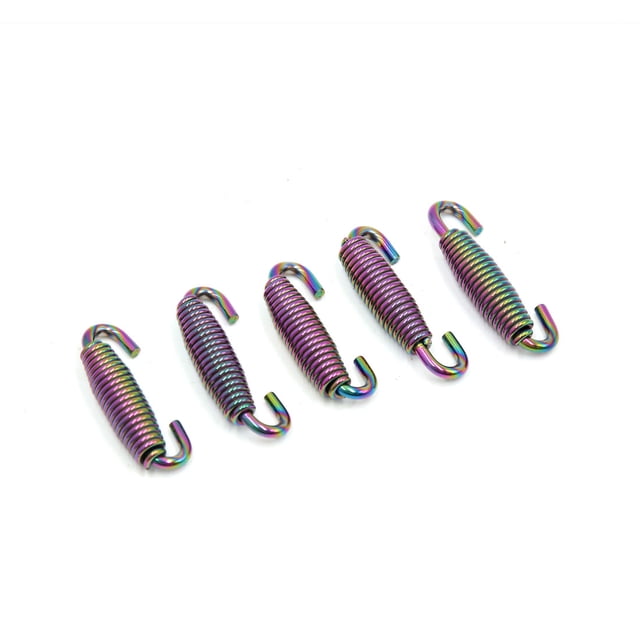 Tubo de escape Unique Bargains 5 Piezas 45mm Longitud de Acero Inoxidable Accesorio de Motocicleta Giratorio Resorte