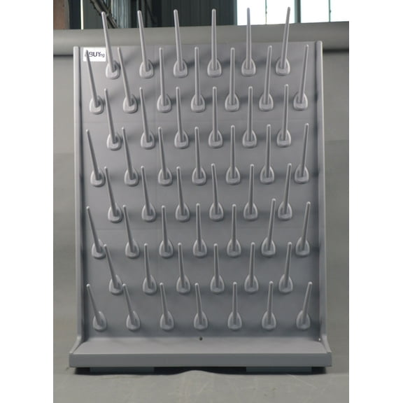 52 Pegs Drip Rack Grey Laboratory Single-Side Detachable High-Density PP