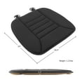 thumbnail image 2 of Stalwart Car Seat Cushion - 1.2-inch-thick Memory Foam Seat Pad with Plastic Anchors and Non-Slip Bottom for Auto, Office Chair, or Home - Black, 2 of 10