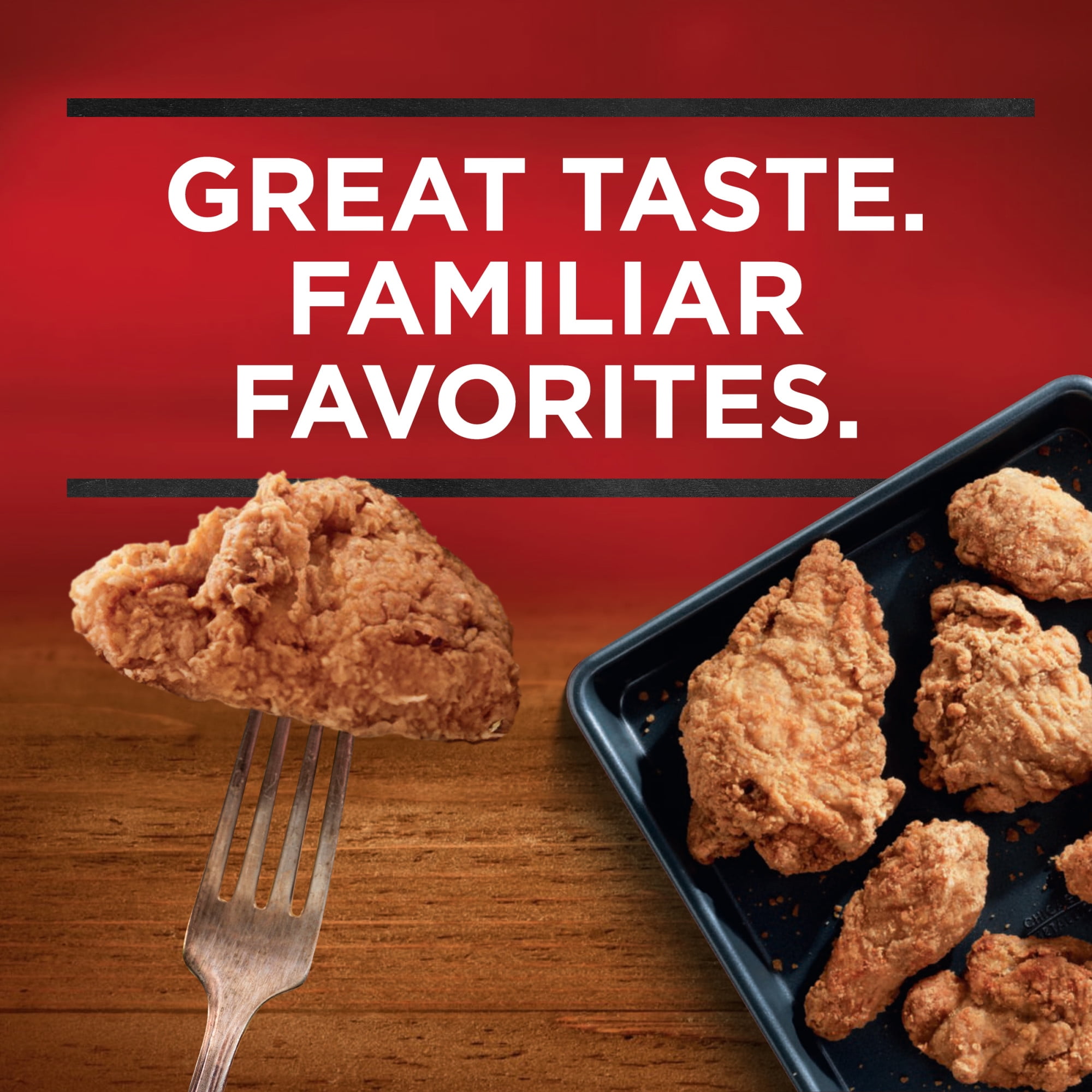 Banquet Original Crispy Fried Chicken, 14g Protein per Serving, Frozen Meal, 42 oz.