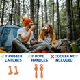 thumbnail image 3 of Kit de pestillos de caucho y asas de cuerda para hieleras YETI y RTIC, 3 of 6