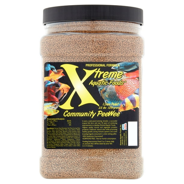 Xtreme Aquatic Community PeeWee Fish Food Pellets, 45 oz