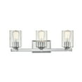 thumbnail image 3 of Millennium Lighting 929 Lighting 3 Light Bathroom Vanity Fixture with Clear Glass Shades Brushed Nickel Nickel Brushed, 3 of 5
