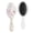 White-680, variant on Construction Pattern Hair Brush, Tractor Soft Bristle Paddle Detangler for Wet Dry Hair, Artistic Wooden Handle Comb for Women, Men, Girls, Boys