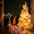 thumbnail image 6 of Senjie 3FT Mini Christmas Tree, 160 PVC Branch Tips, Cherry Blossom Pink, Battery Operated, 6 of 14