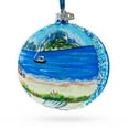 thumbnail image 2 of Beach at Ibiza, Spain Glass Ball Christmas Ornament 4 Inches, 2 of 5