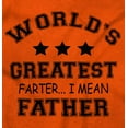 thumbnail image 2 of Worlds Greatest Farter Father Funny Men's Big & Tall Graphic Hoodie Brisco Brands 4X, 2 of 5