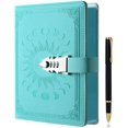 thumbnail image 1 of Candado Diary ZXHQ de piel recargable para mujeres y niñas, tamaño A5, 1 of 7