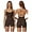 Dark Coffee, variant on PISONIC Two Piece Workout Sets for Women Criss Cross Tank Top Matching V Cut Shorts Gym Yoga Active Wear Outfits with Pocket