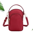 thumbnail image 4 of EeaseMX Bolso bandolera portátil para mujer, impermeable, de nailon, tipo bandolera, color rojo, 4 of 7
