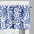 thumbnail image 3 of Ambesonne Dutch Window Valance, Delft Style Folk Art Floral, 54" X 12", Lavender Blue and White, 3 of 5