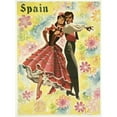 thumbnail image 3 of Vintage Apple Collection 11x14 Black Modern Framed Museum Art Print Titled - Spain and Flowers, 3 of 5