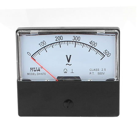 DH-670 AC 0-500V Analog Volt Voltage Needle Panel Meter Voltmeter 