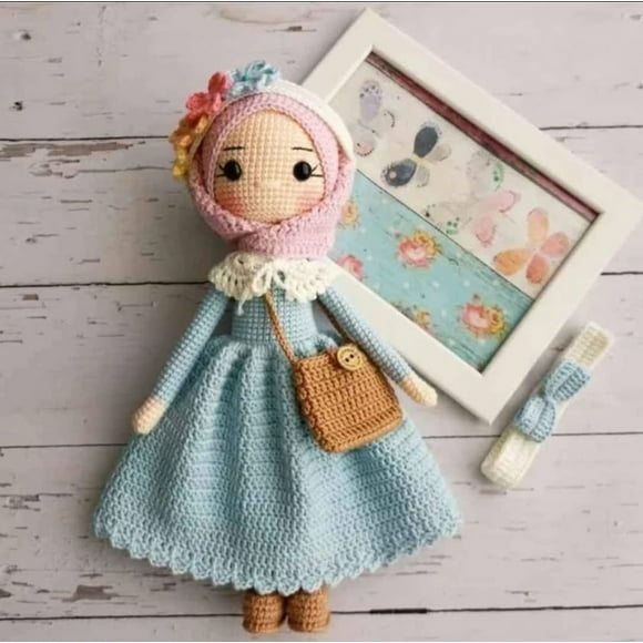Crochet Hijabi Doll, Muslim Doll, Muslim Dolls For Girls, Muslim Toy, Ramadan Gift, Muslim Gift, Eid Gifts For Kids, Ramadan Gifts for Kids