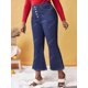 thumbnail image 3 of Botón de talla grande Fly Bell Boom Jeans Rosegal Vaqueros de talla grande, 3 of 5