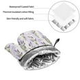 thumbnail image 6 of Pofeuu Lavender Flowers Print Oven Mitts and Pot Holders 4 pcs Set,High Heat Resistant 500 Degree Extra Thicken Long Kitchen Cotton Oven Glove for Cooking, 6 of 6