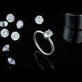 thumbnail image 6 of TwoBirch 1 Carat Moissanite Oval Solitaire in Platinum Plated Sterling Silver (CERTIFIED)(Size 9), 6 of 8