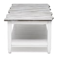 thumbnail image 6 of Pemberly Row Contemporary Solid Wood Coffee Table in White/Gray, 6 of 6