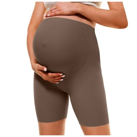 

Women s Maternity Yoga Shorts Over The Belly Bump Summer Workout Running Active Short Pants Maternity Velour Maternity Clothes Packs Womens Clothes Size Large Pregnancy Belly Button Cover Early