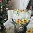 thumbnail image 6 of Highland Cow Sunflower Cow Blanket Baby Blanket High Definition Flowers Flannel Throw Blankets Super Warm Travel Blankets for Kids Baby 40x50inch, 6 of 6