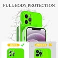 thumbnail image 4 of Funda de silicona cuadrada verde fluorescente para iPhone, 15, 14, 11 Pro Max, 13, 12 Mini, X, XR, XS, 7, 8 Plus, SE2, fundas a prueba de golpes, nueva, 4 of 4