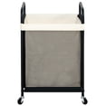 thumbnail image 1 of STO STO Cesto para la Ropa sucia, Carro clasificador de Ropa con Ruedas de 90 L con Bolsa de Forro extraíble y Lavable, cesto para Ropa con Ruedas con Mango de Metal para lavadero y Dormitorio, 1 of 5