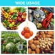 thumbnail image 5 of Paquete de 100 bolsas de malla reutilizables para productos, bolsas de almacenamiento de red lavables de 35 cm, reutilizables para frutas, verduras y mariscos, amarillas, 5 of 5