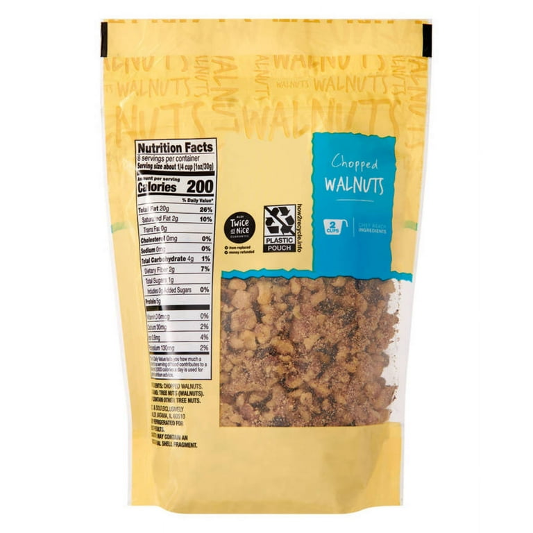 2PK - Southern Grove Chopped Walnuts, 8 oz - Walmart.com