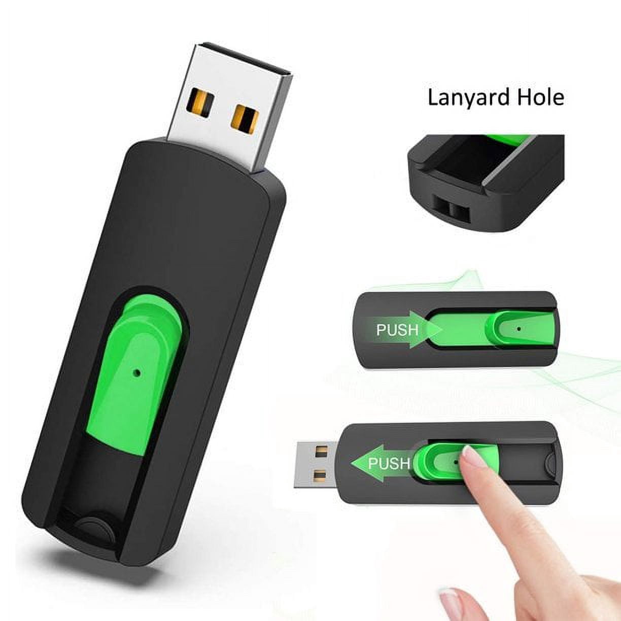 2 Pack 128 GB USB Flash Drive KOOTION Memory Stick Retractable for Laptop Data Storage Backup