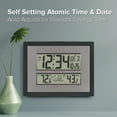 thumbnail image 5 of La Crosse Technology Atomic Digital Black & Silver Contemporary Clock, 512-65937-INT, 5 of 8