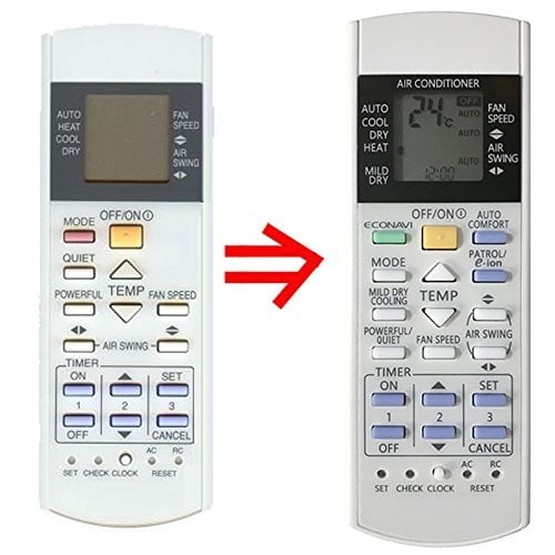Replacement For Panasonic Air Conditioner Remote Control A75c2913 Cwa75c2913 Walmart Com Walmart Com