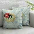 thumbnail image 3 of PHYHOO Decorative Pillow Covers Daisy Decor Outdoor Pillow Cover Yellow Blue Floral Flower Farmhouse Sunflower Decor for Sofa Living Room Home Decor, 3 of 5