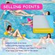 thumbnail image 3 of Inflatable Floating Bed, Water Hammock 4-in-1 Lounger Pool, Swimming Pool Float, Beach Float, 3 of 5