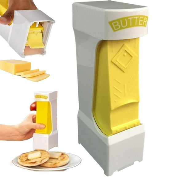 NOBRAND One Click Stick with Stainless Steel Blade, Cheese Splitter, Butter Dispenser, Butter Cutter Slicer for Bread, Cakes, Cookies