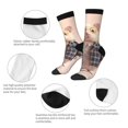 thumbnail image 4 of Honeii Cute Mouse In Glasses Print Adult Socks,Crew Socks,Casual Calf Socks,Daily Wear Socks for Men & Women, Perfect for Sports, Casual and Everyday Use, 4 of 6