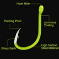thumbnail image 5 of 50pcs Luminous Fishing Hooks Carbon Steel Glow In Night Fishing Hooks, 5 of 7