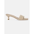 thumbnail image 2 of Time and Tru Women's Raffia Kitten Heel Sandals, 2 of 6