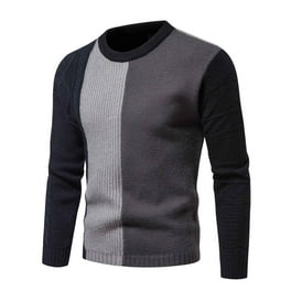 Sueter de otono e invierno de moda para hombre Sueter suelto de gran tamano de color solido Pompotops oipoqjl12791 Walmart en linea