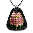 thumbnail image 2 of Bead embroidery kit on artificial leather Pendant FLBB-083, 2 of 4