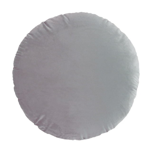 45cm Luxury Velvet Round Pillow Cover with Hidden Zipper - Decorative Cushion Case for Sofa/Bed, Machine Washable Home Decor