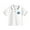 A-581White, variant on Kids Boys Girls Short Sleeve Polo Shirt Solid Color Button Closure Casual Comfortable & Soft Fabric Toddler Daily Wear Birthday / 12-18 Months
